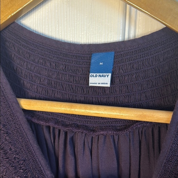 Old Navy Purple Bishop Sleeve Sundress Work - Picture 2 of 8